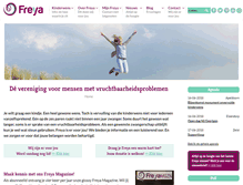 Tablet Screenshot of freya.nl